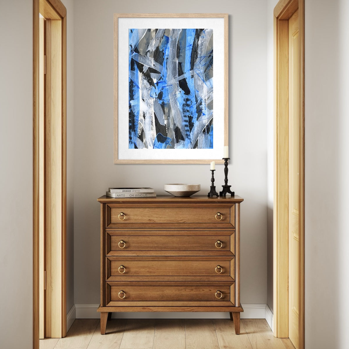 No.2 Blue - Paper Art Print