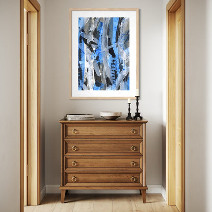 No.2 Blue - Paper Art Print