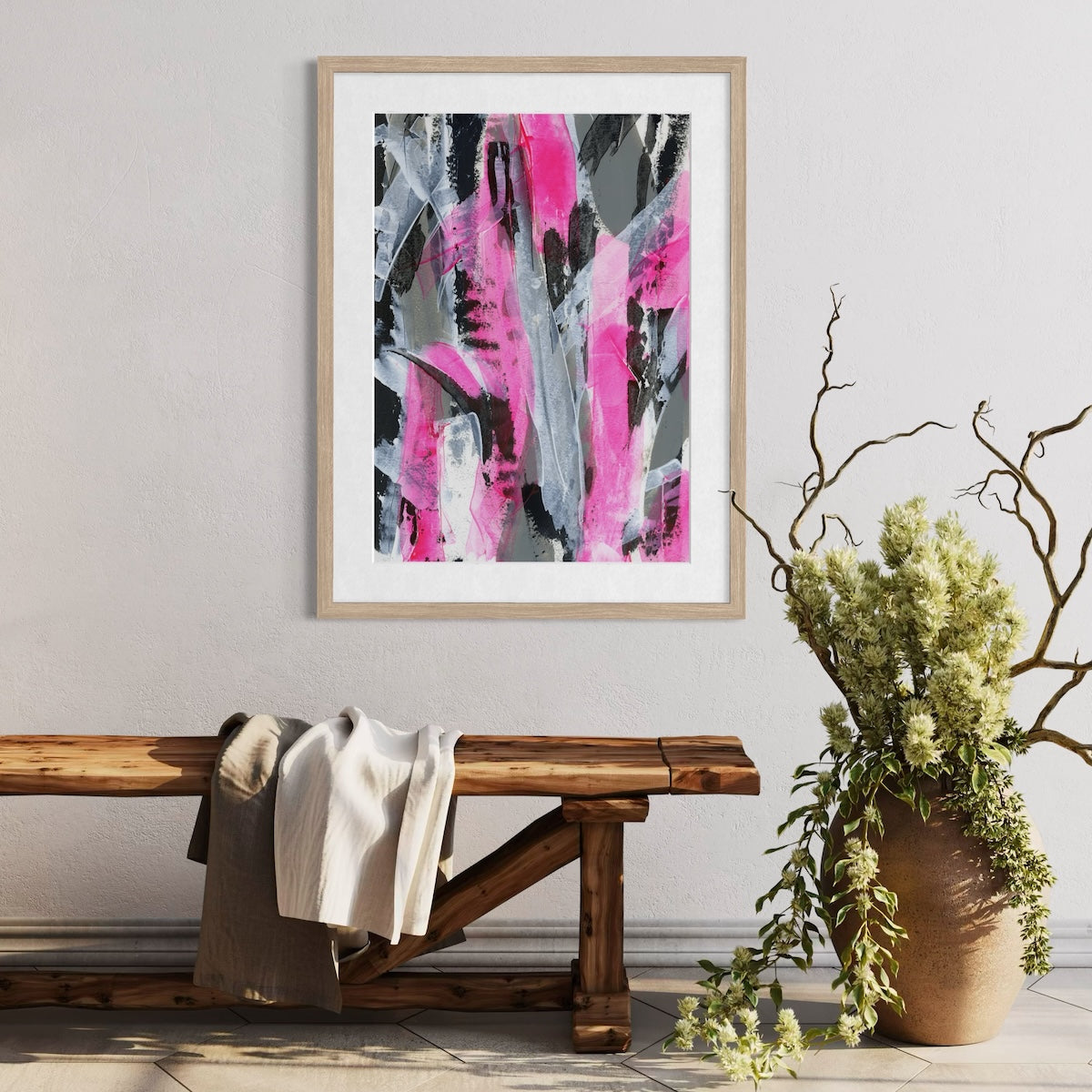 No.4 Pink - Paper Art Print