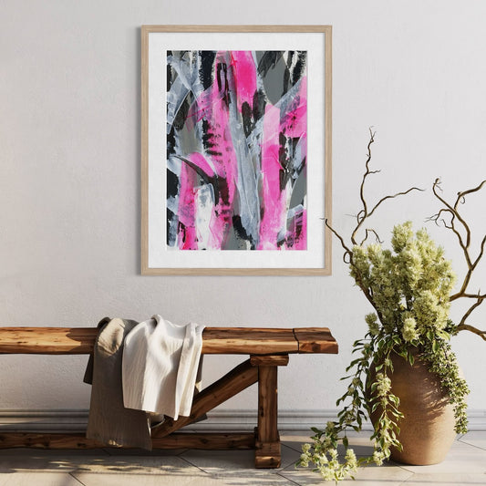 No.4 Pink - Paper Art Print