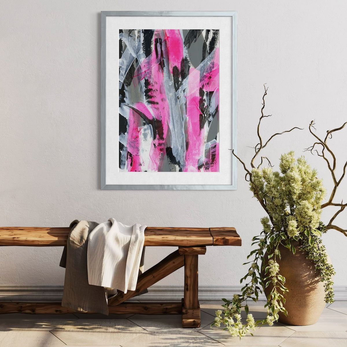 No.4 Pink - Paper Art Print