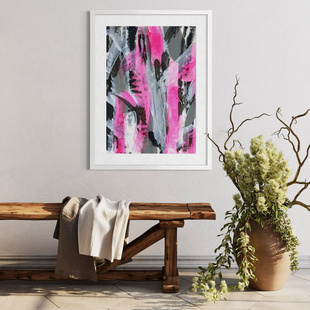 No.4 Pink - Paper Art Print