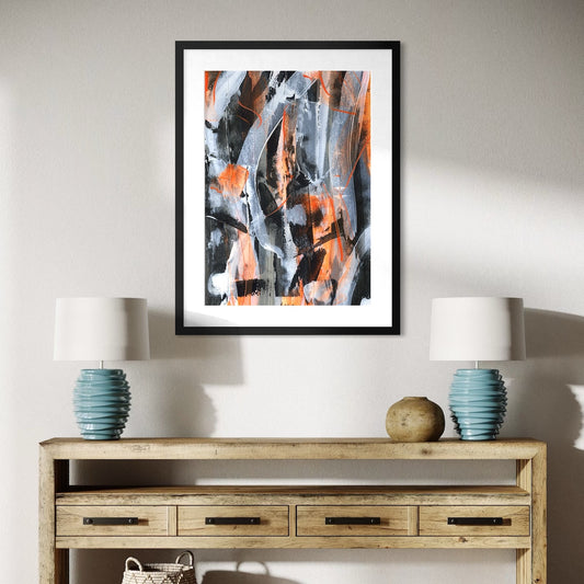 No.5 Orange - Paper Art Print