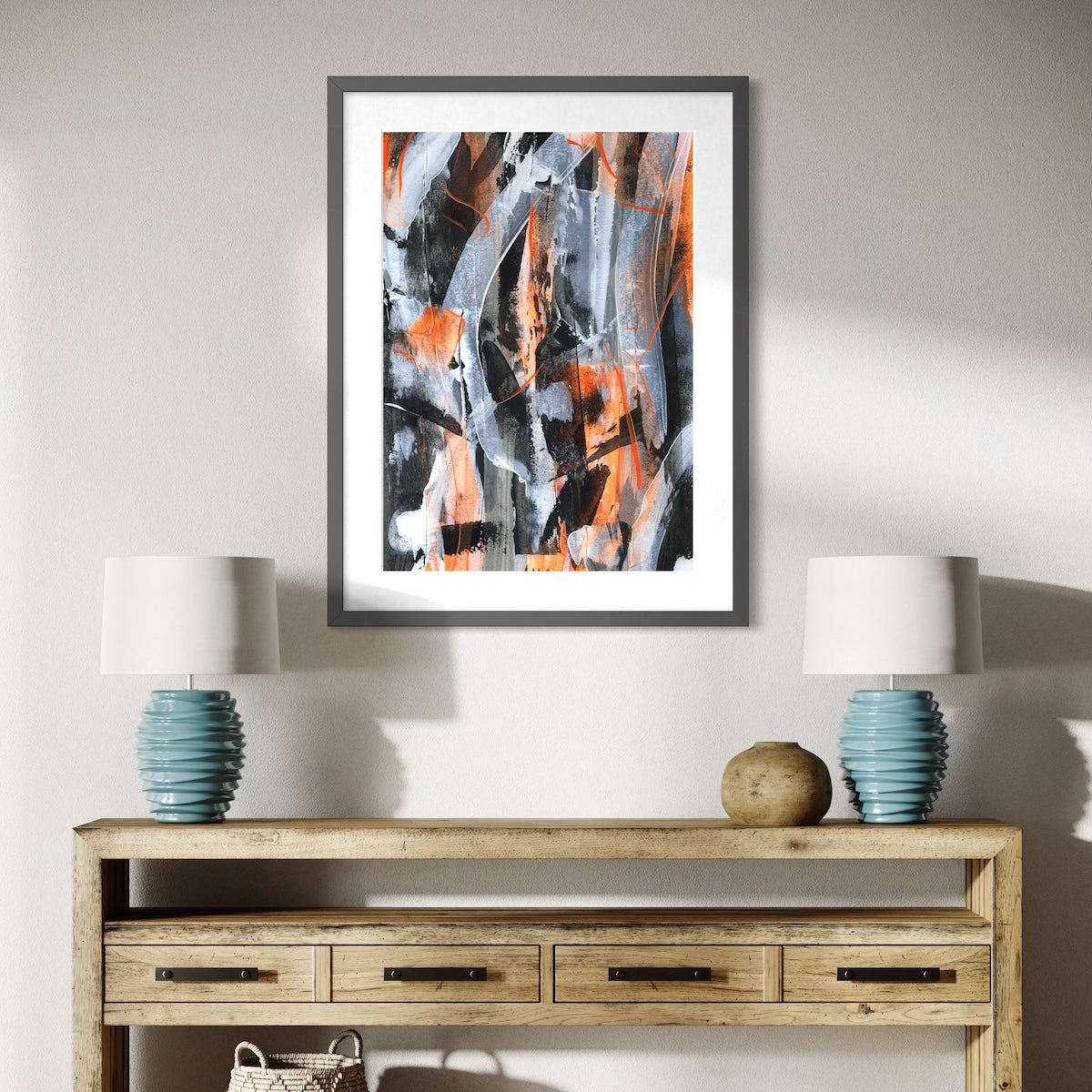 No.5 Orange - Paper Art Print