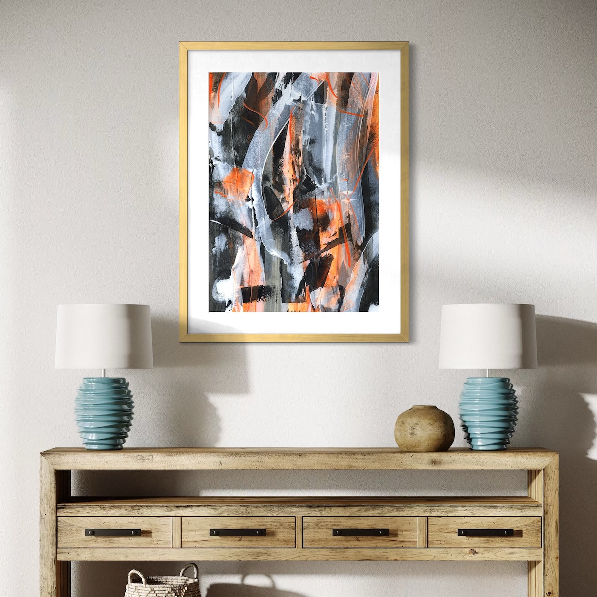 No.5 Orange - Paper Art Print