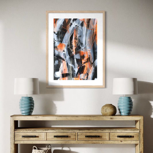 No.5 Orange - Paper Art Print