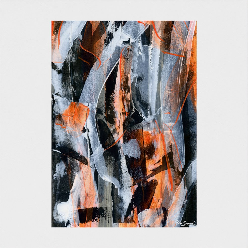 No.5 Orange - Paper Art Print
