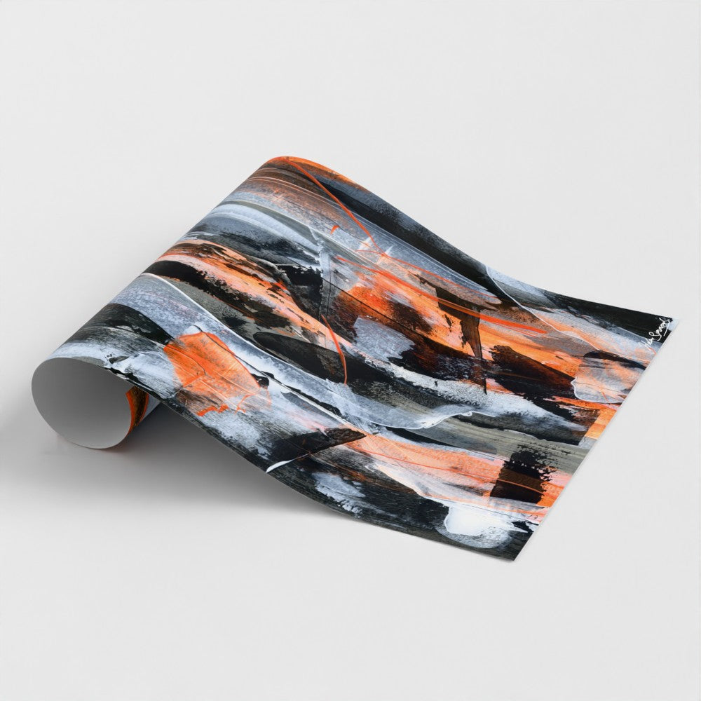 No.5 Orange - Paper Art Print