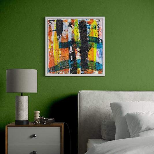 It's Electric - Original Abstract Painting by Helen Simmonds