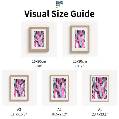 No.4 Pink - Paper Art Print