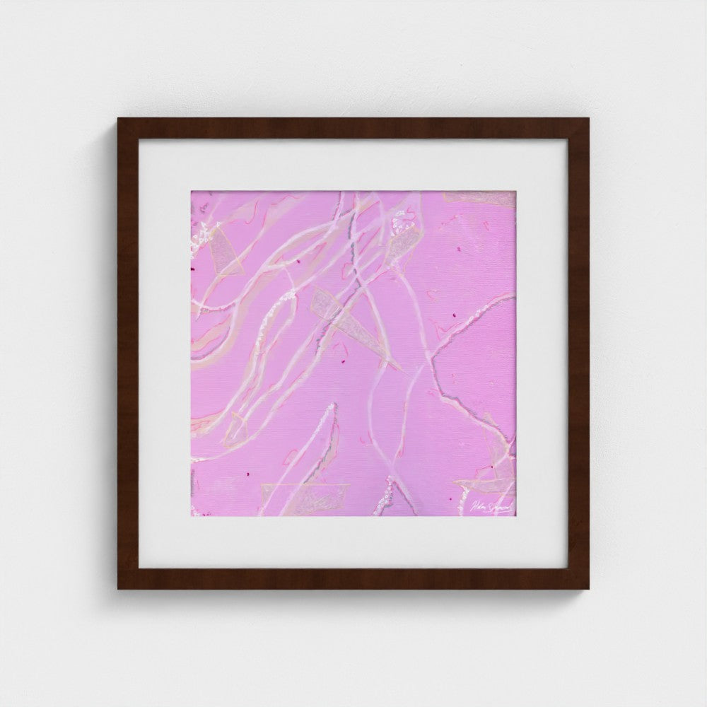 Rose Quartz - Paper Art Print