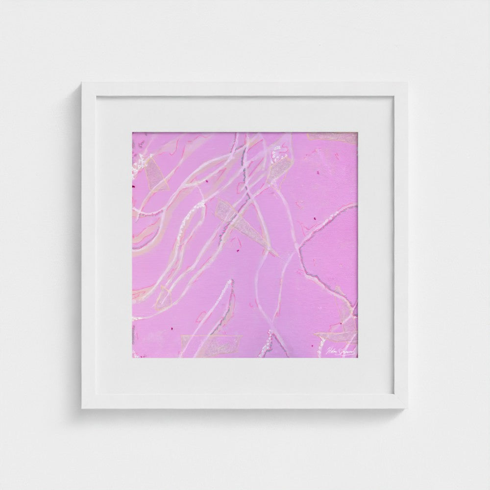 Rose Quartz - Paper Art Print