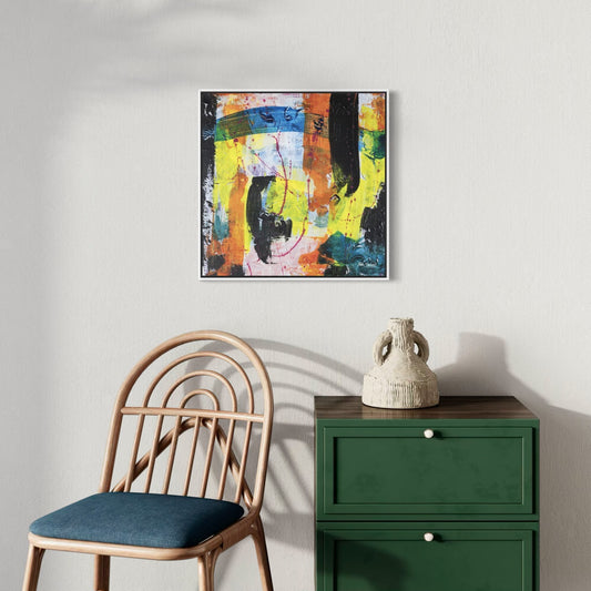 Rush - Original Abstract Painting by Helen Simmonds