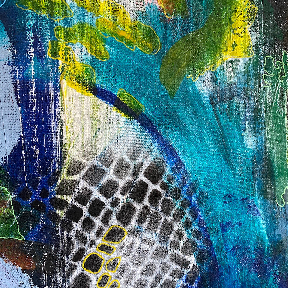 Stars and Spiros - Original on Canvas