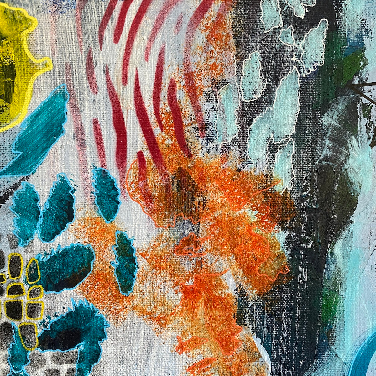 Stars and Spiros - Original on Canvas