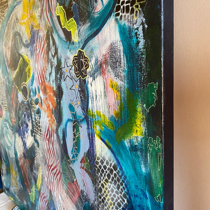 Stars and Spiros - Original on Canvas