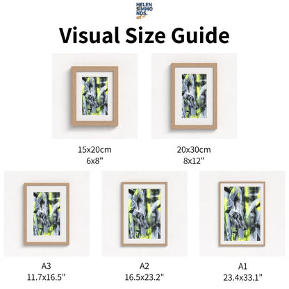 No.3 Yellow - Paper Art Print