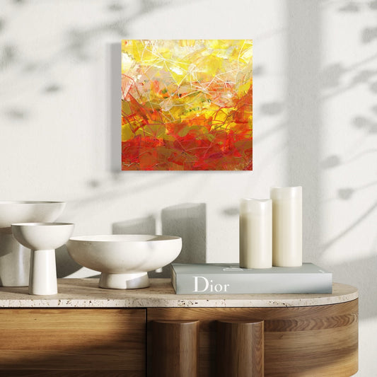 Citrine - Original Abstract Painting by Helen Simmonds