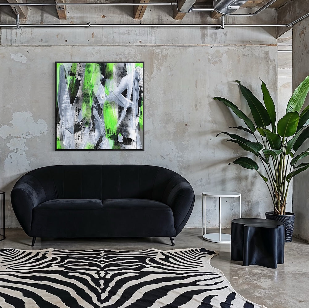 No. 1 Green - SQ Canvas Art Print