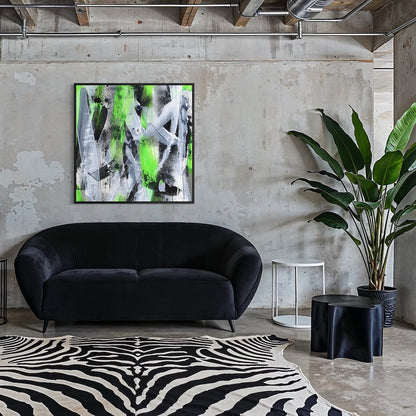 No. 1 Green - SQ Canvas Art Print