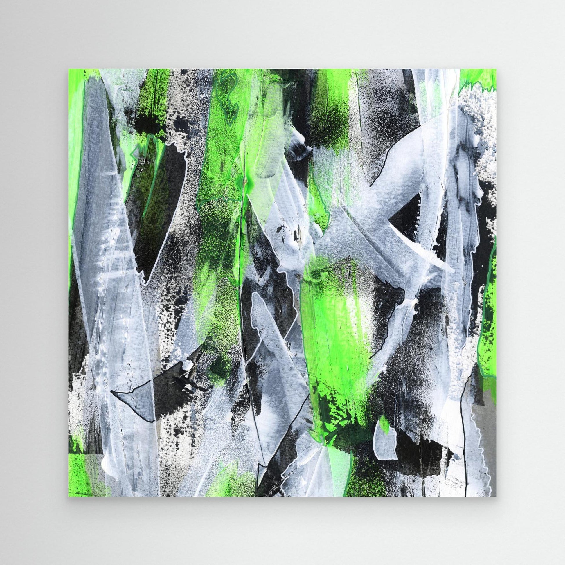 No. 1 Green - SQ Canvas Art Print