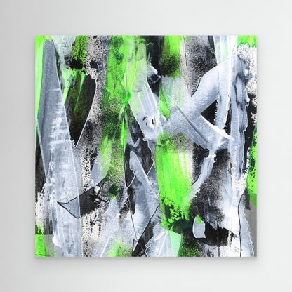 No. 1 Green - SQ Canvas Art Print