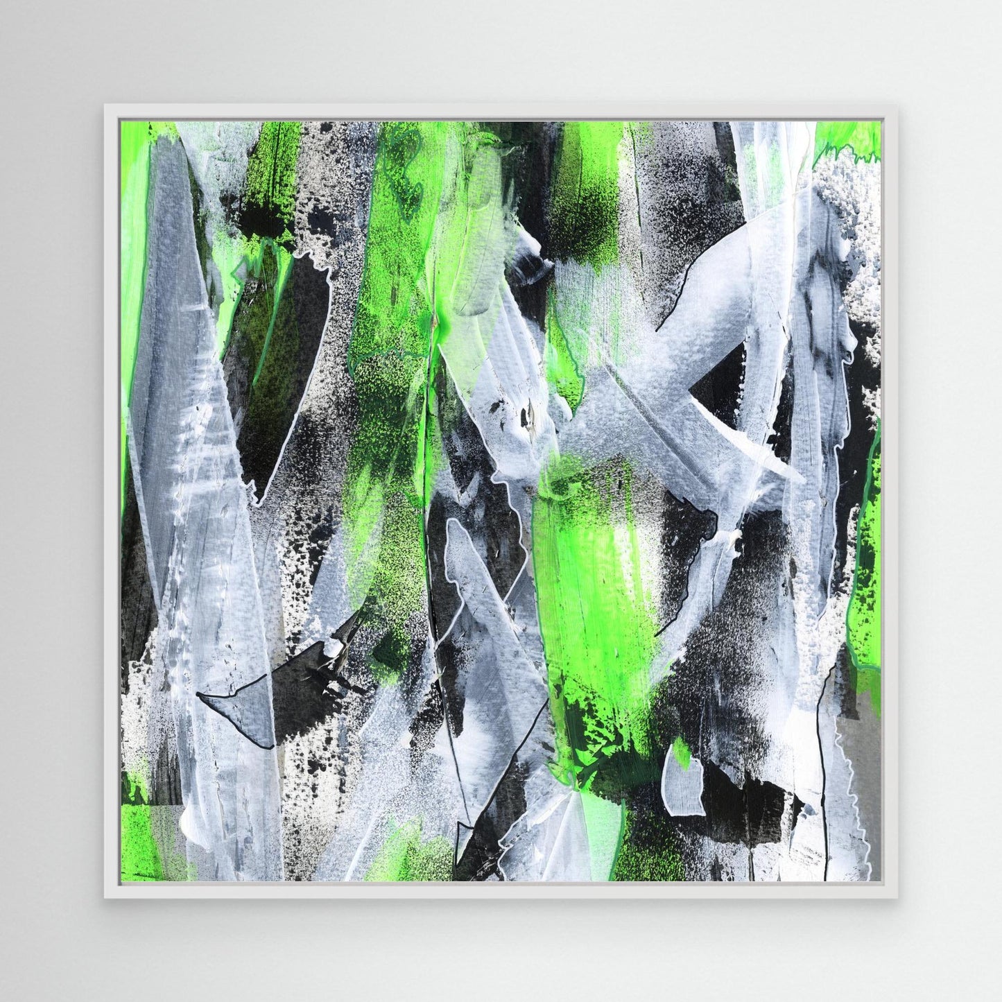No. 1 Green - SQ Canvas Art Print