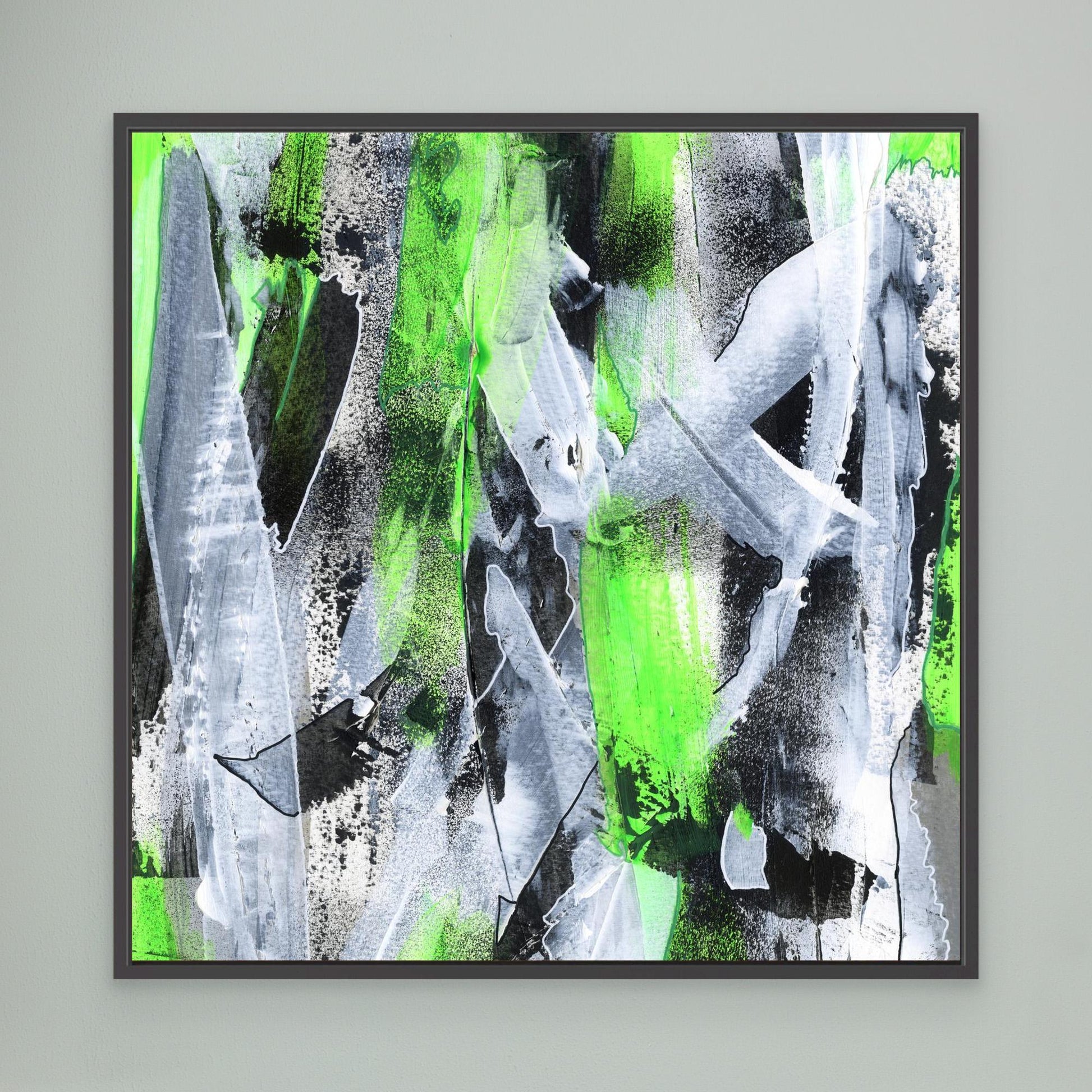 No. 1 Green - SQ Canvas Art Print