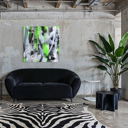 No. 1 Green - SQ Canvas Art Print