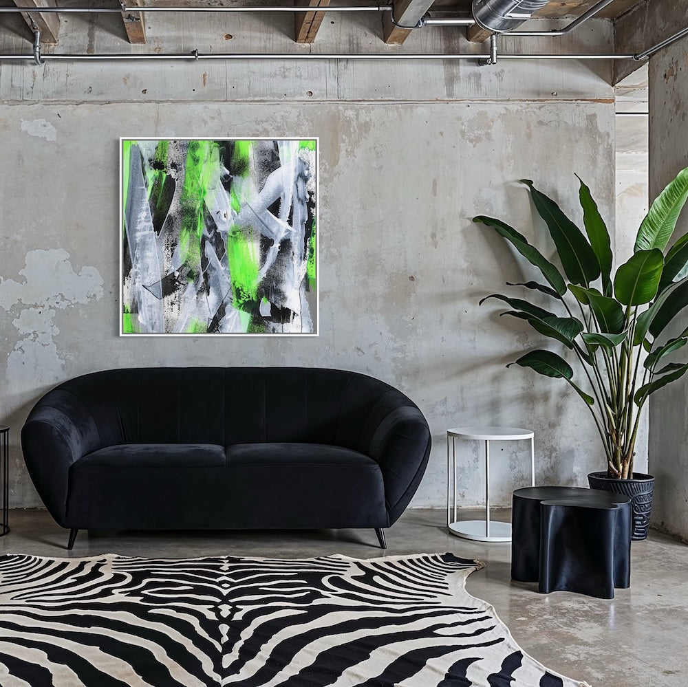 No. 1 Green - SQ Canvas Art Print