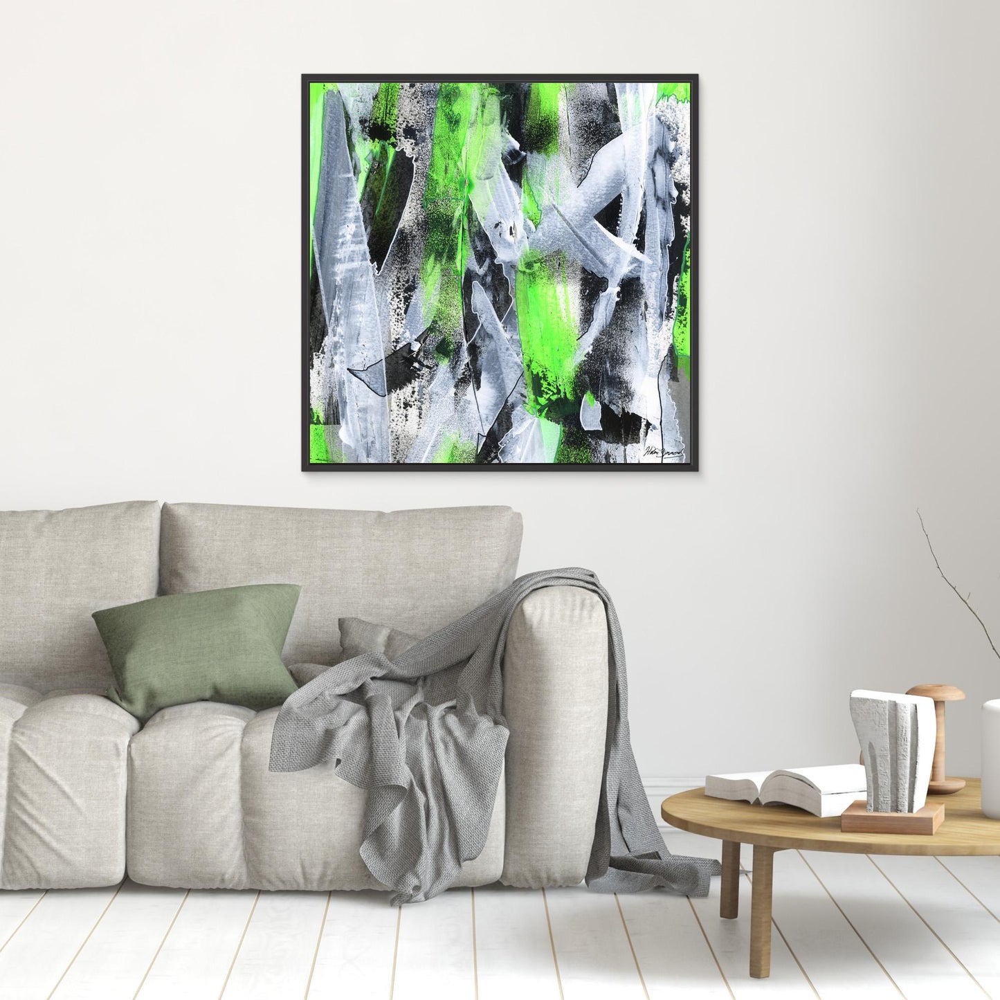 No.1 Green - Canvas Art Print