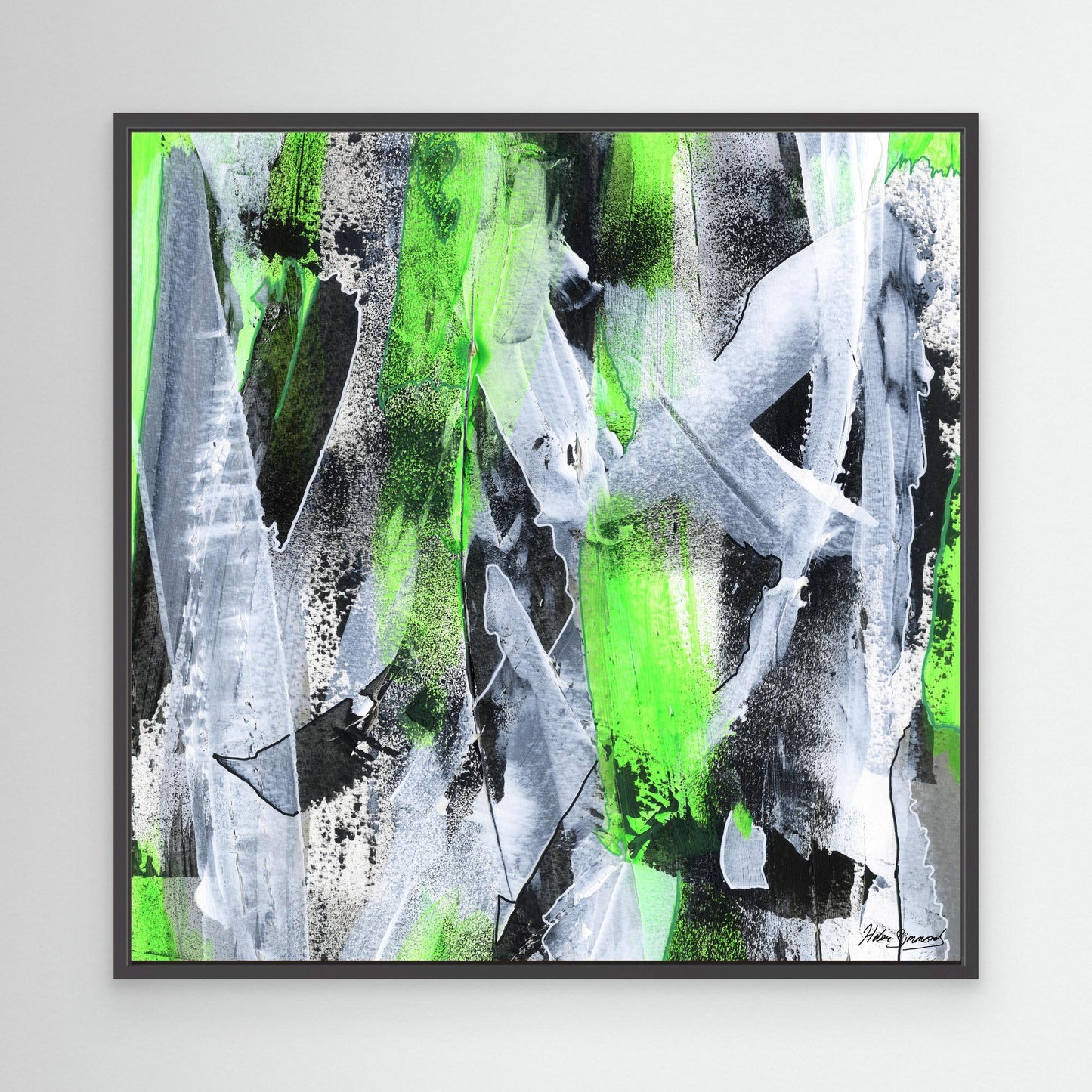 No.1 Green - Canvas Art Print
