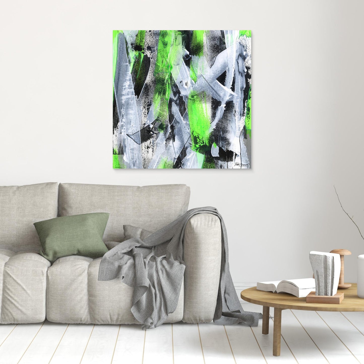 No.1 Green - Canvas Art Print