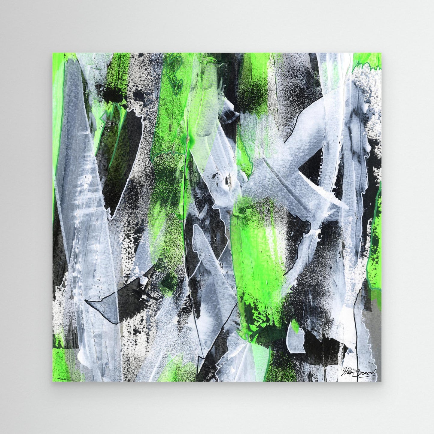 No.1 Green - Canvas Art Print