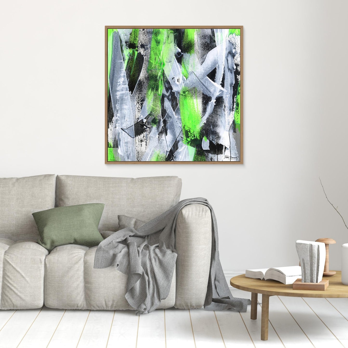No.1 Green - Canvas Art Print