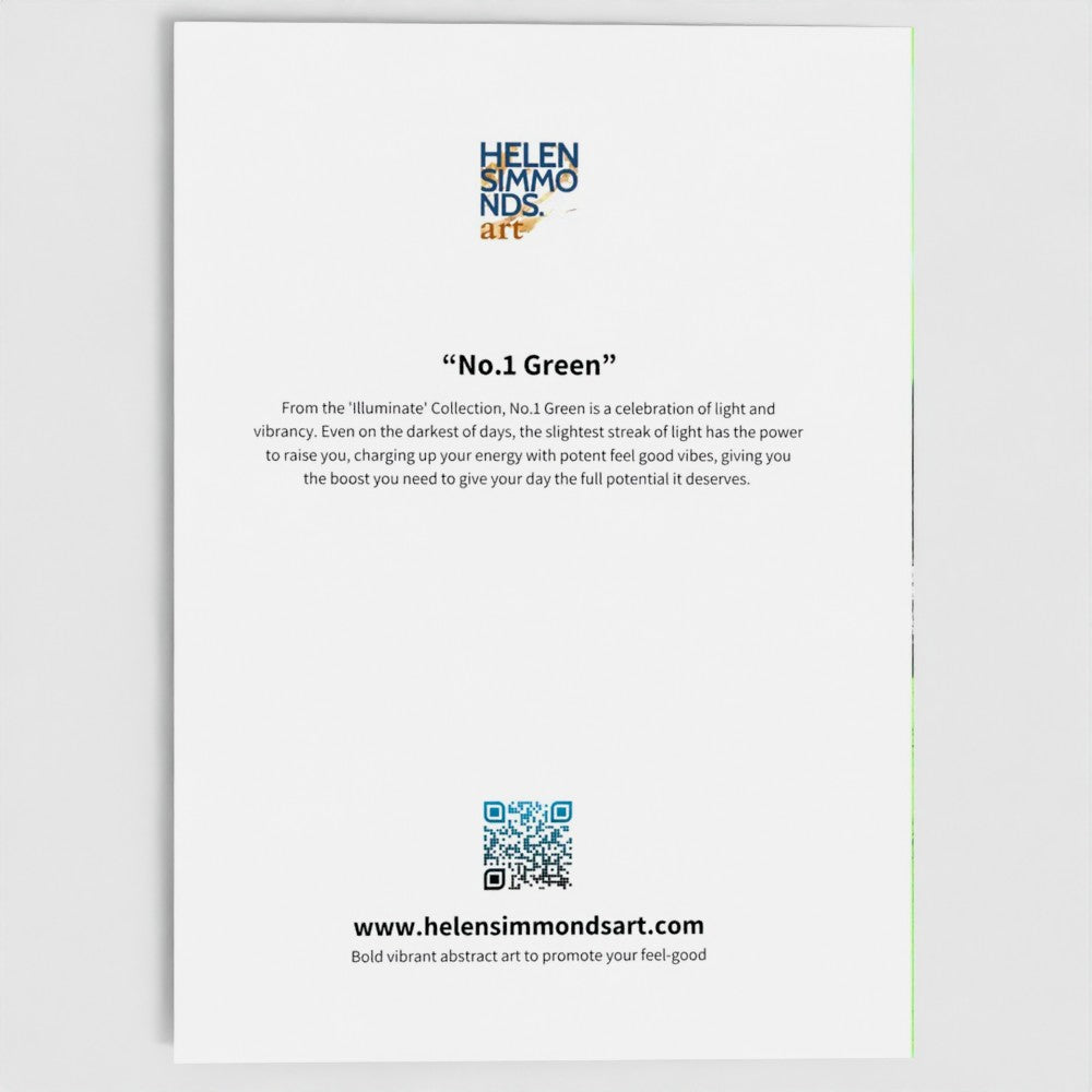 No.1 Green - Fine Art Greeting Card