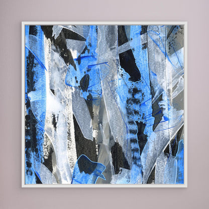 No.2 Blue - SQ Canvas Art Print