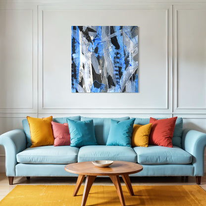 No.2 Blue - SQ Canvas Art Print