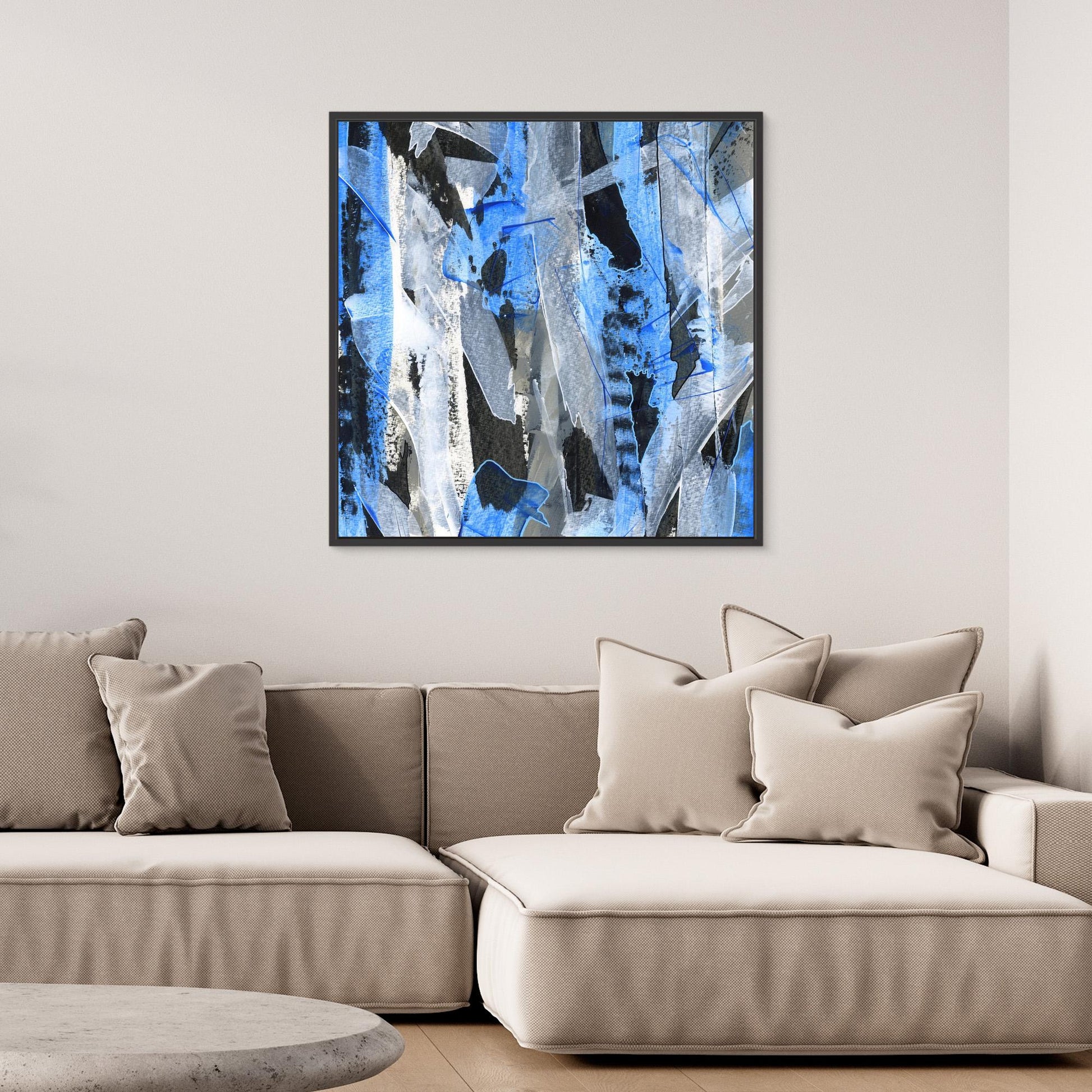 No.2 Blue - SQ Canvas Art Print