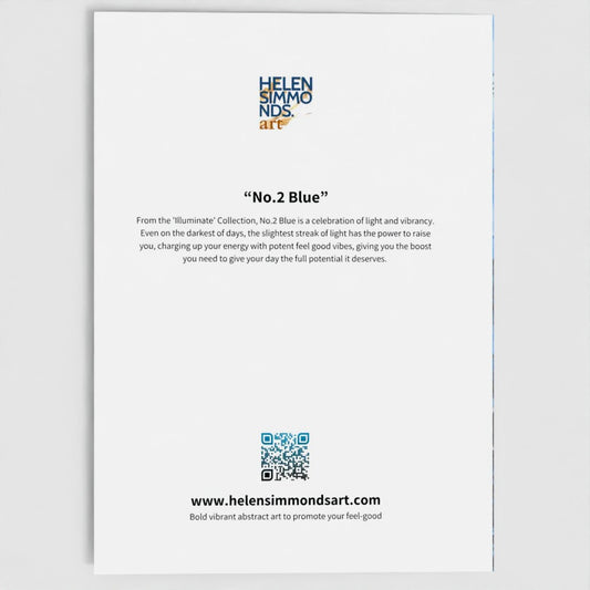 No.2 Blue - Fine Art Greeting Card