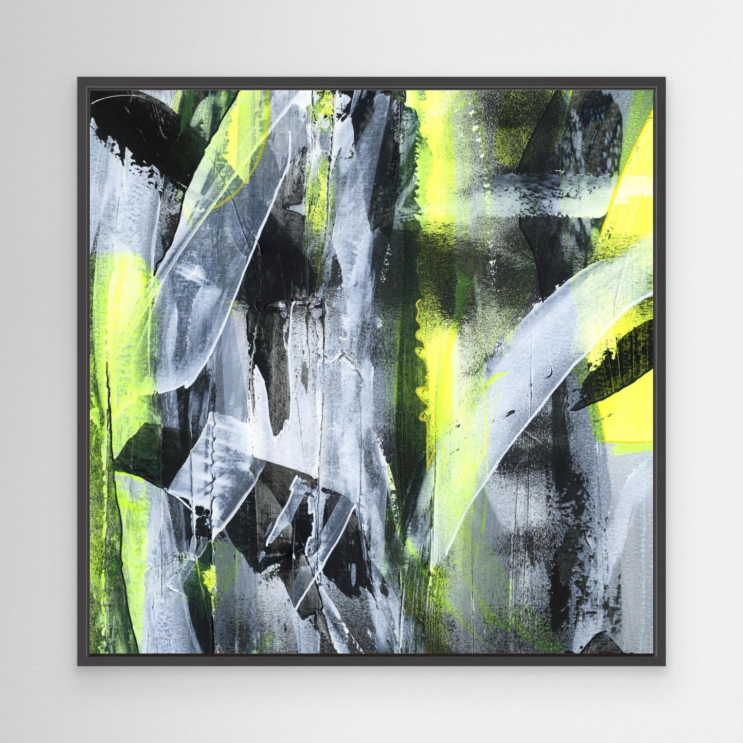 No.3 Yellow - SQ Canvas Art Print