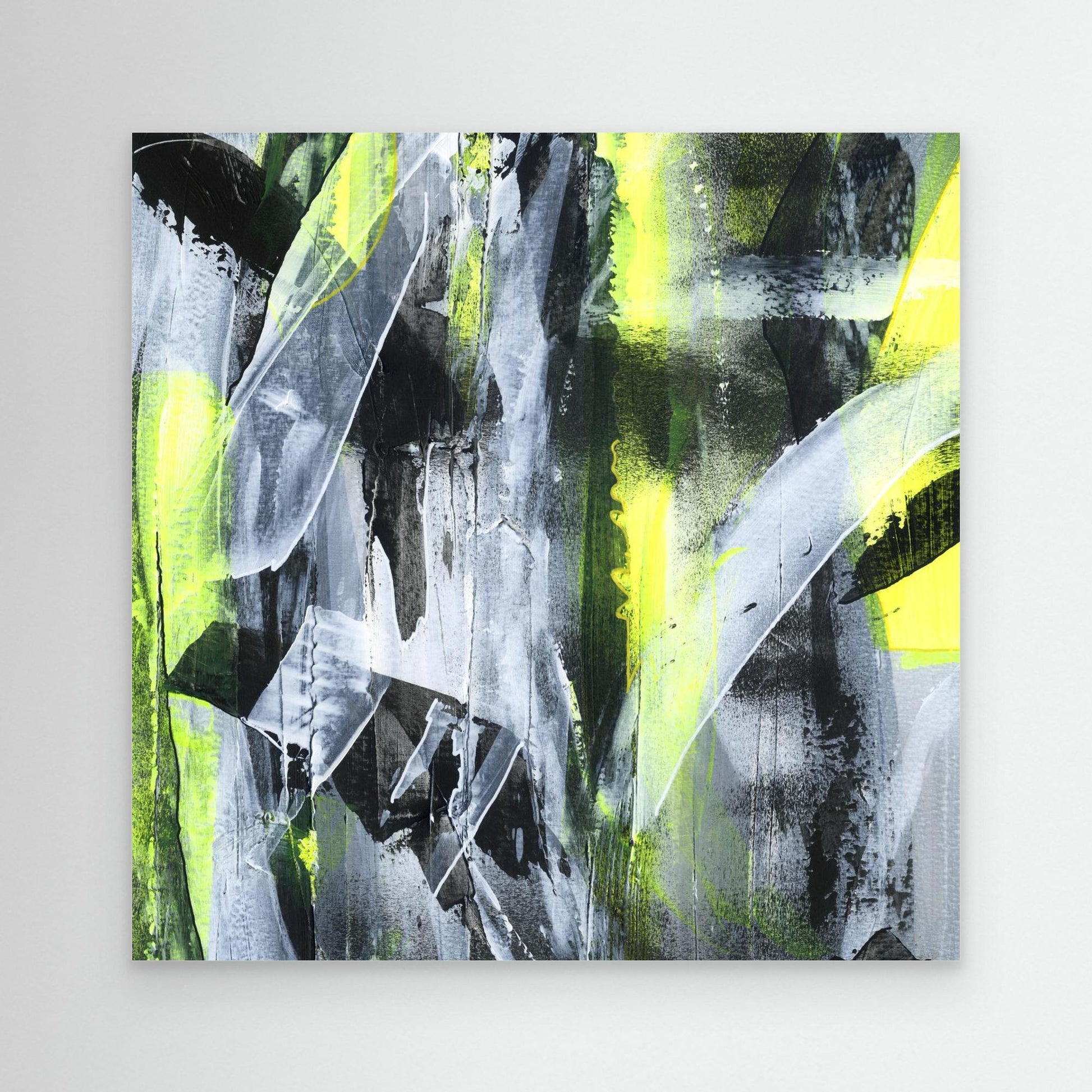 No.3 Yellow - SQ Canvas Art Print