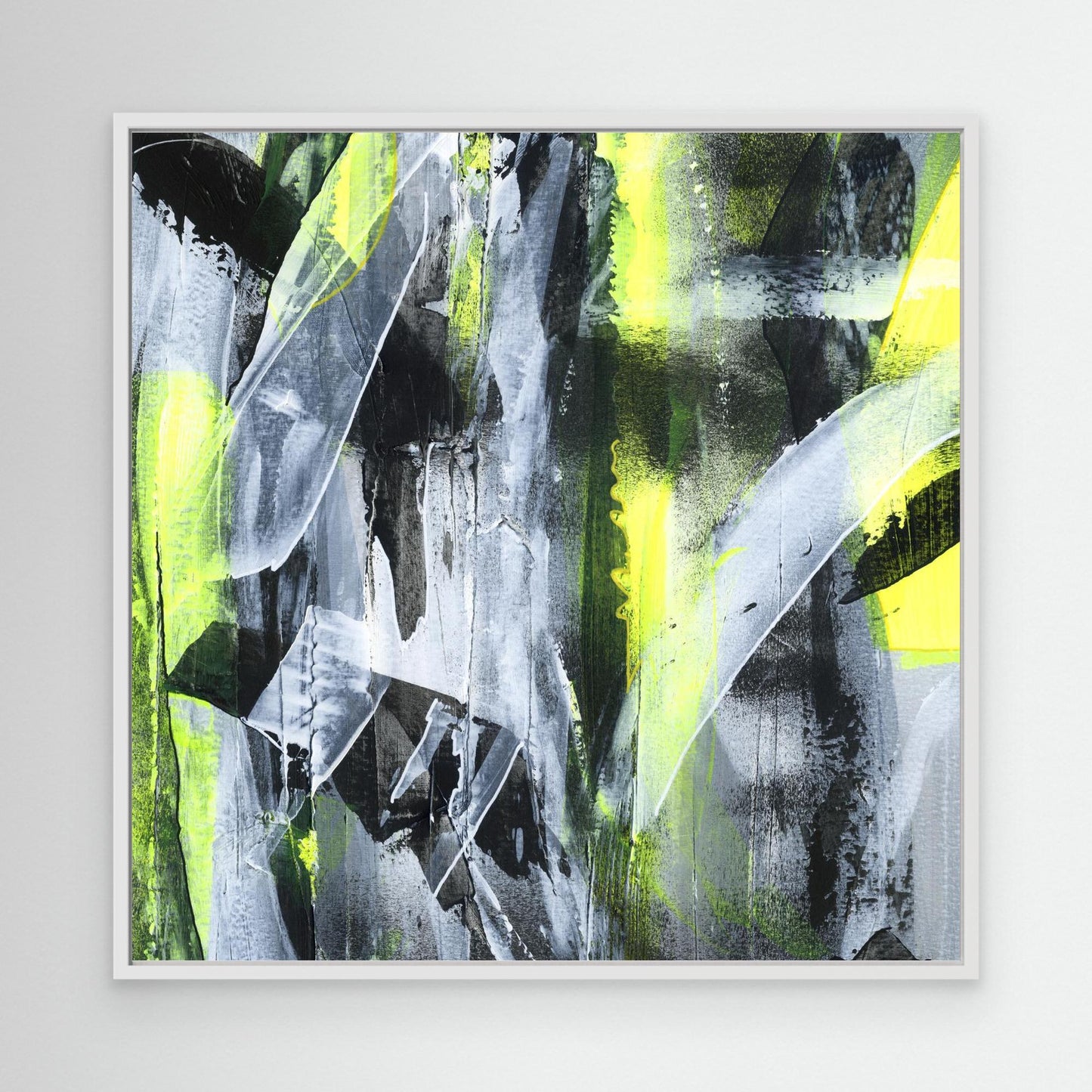 No.3 Yellow - SQ Canvas Art Print