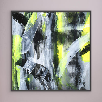 No.3 Yellow - SQ Canvas Art Print