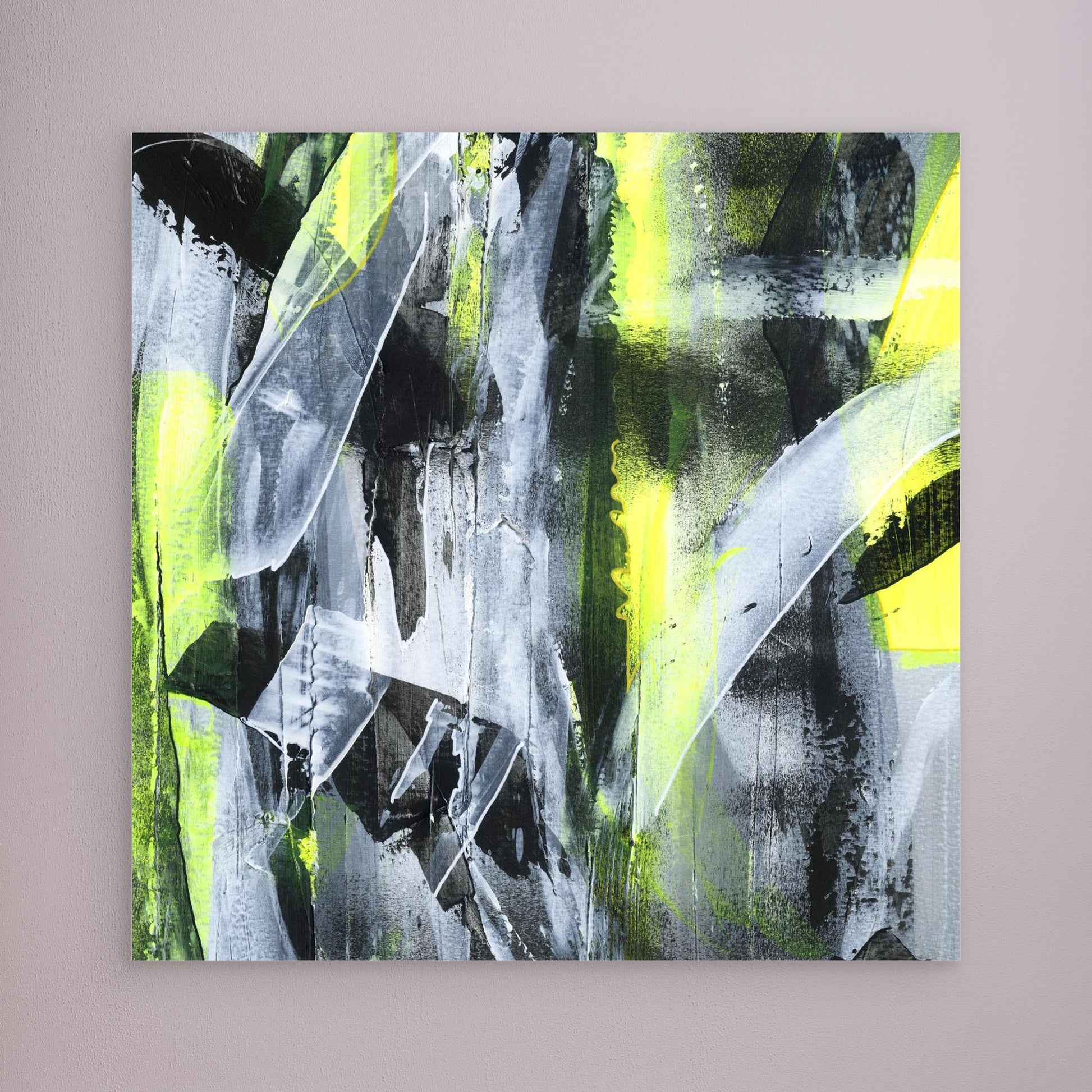No.3 Yellow - SQ Canvas Art Print
