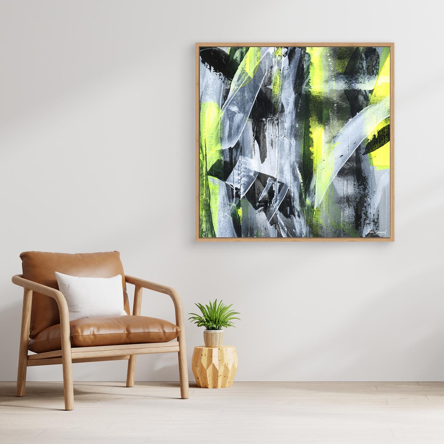 No.3 Yellow - Canvas Art Print