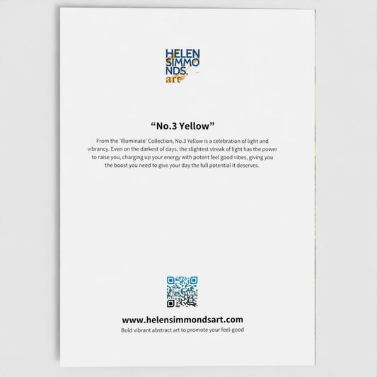 No.3 Yellow - Fine Art Greeting Card
