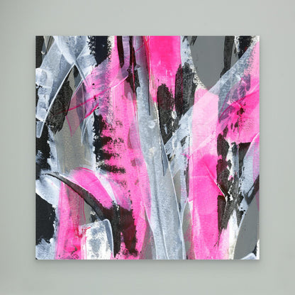 No.4 Pink - SQ Canvas Art Print