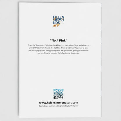 No.4 Pink - Fine Art Greeting Card
