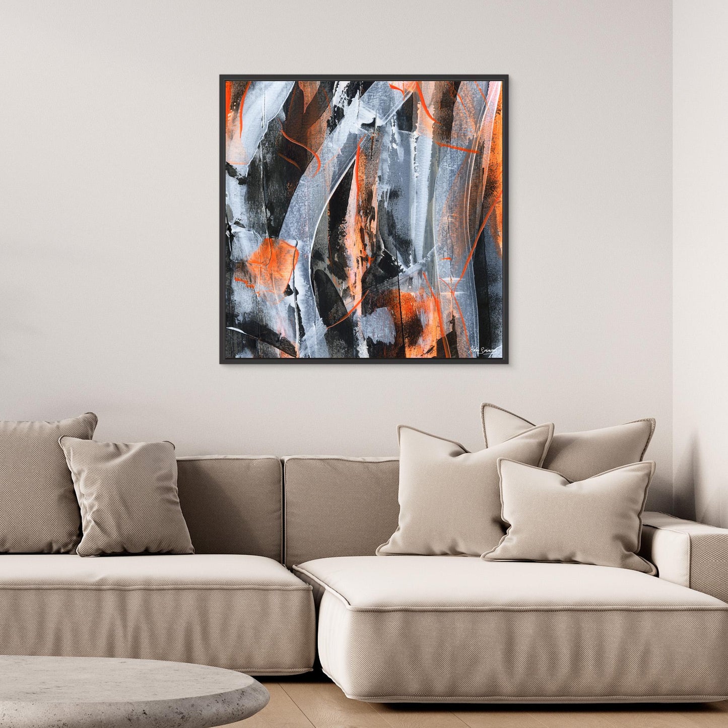 No.5 Orange - Canvas Art Print